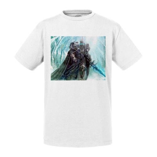 T-Shirt Enfant World Of Warcraft Roi Liche Arthas Jeux Vido