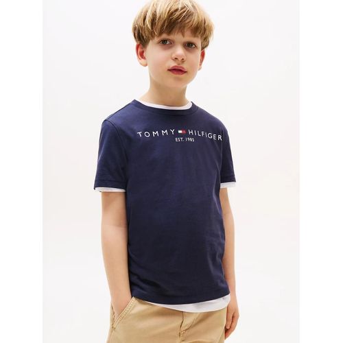 T-Shirt Essential En Coton  Logo Essential Tee S/S/Twilight Navy - 80 Cm