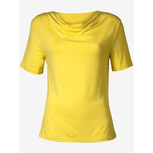 T-Shirt Fminin lgant Col Bnitier - - Jaune Citron