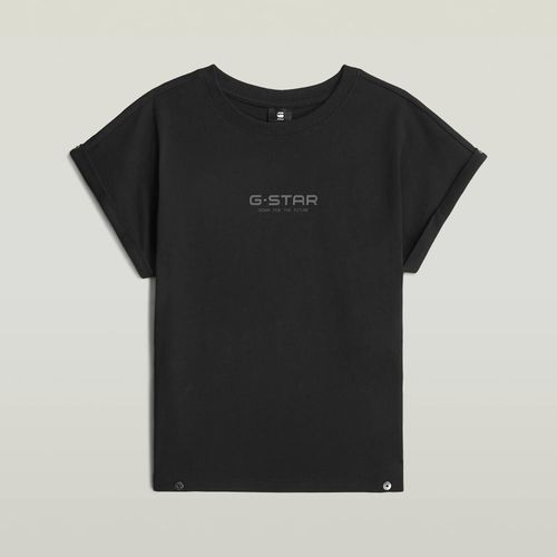 T-Shirt Fille Loose Crop - Noir - Fille