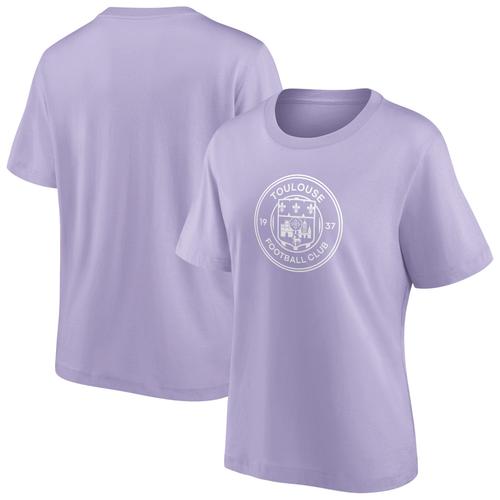 T-Shirt Graphique Toulouse Football Club Mono Logo (Coupe Dcontracte) - Violet Rose - Femme