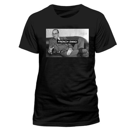 T-Shirt Jacques Chirac - French Swag - Noir