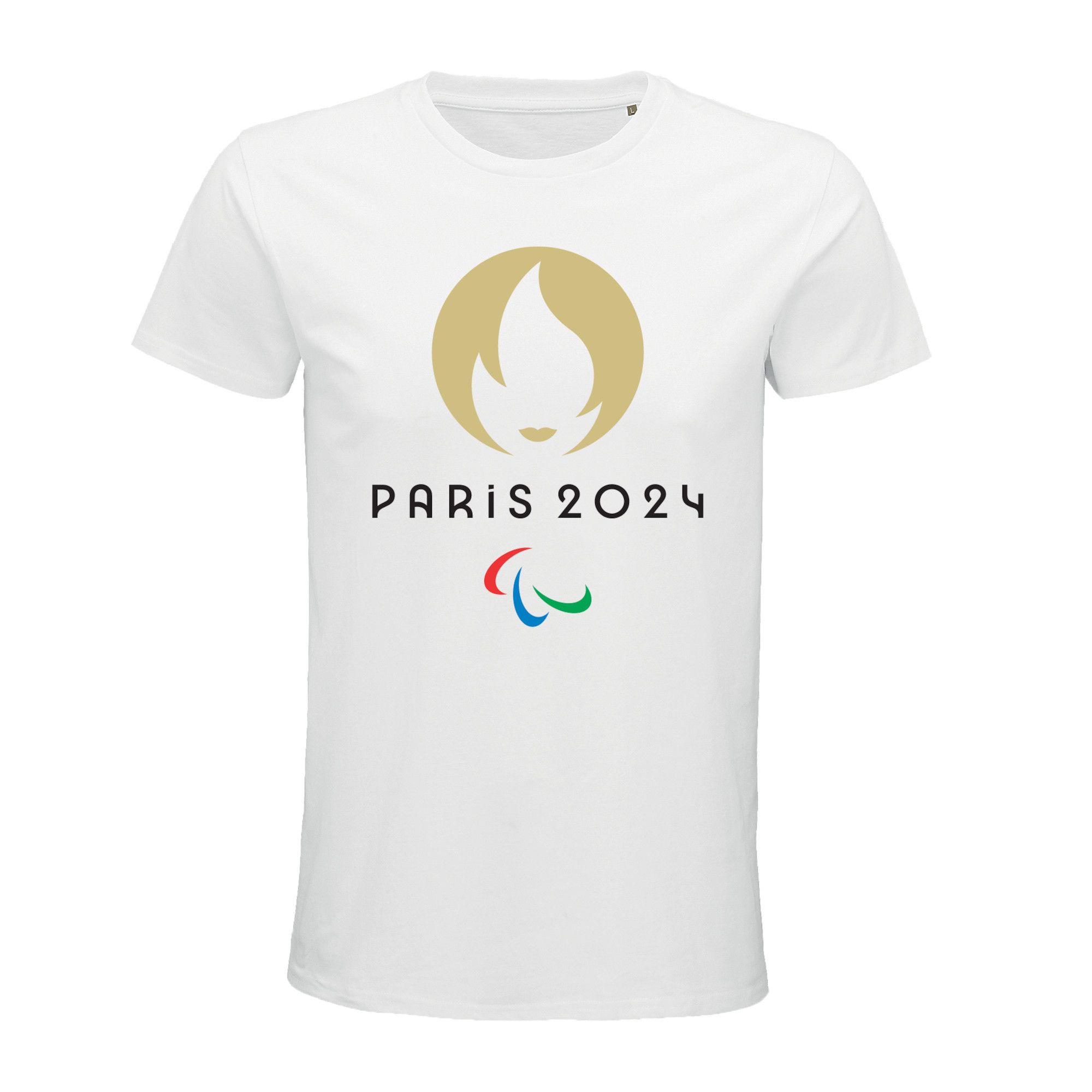 Tshirt Logo Jeux Paralympiques de Paris 2024 Blanc Rakuten