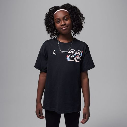 T-Shirt Oversize Summer Bloom Jordan Pour Ado - Noir - S