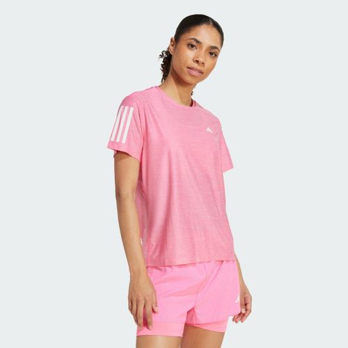 T-Shirt Own The Run Adidas - Lucid Pink / White - L
