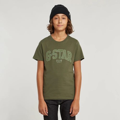 T-Shirt Regular Pour Garons - Vert - Garon