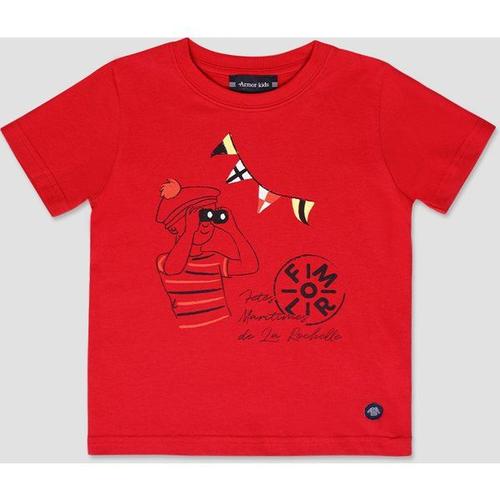 T-Shirt Srigraphi Kids - Coton Lger Enfant Rouge 12 Ans