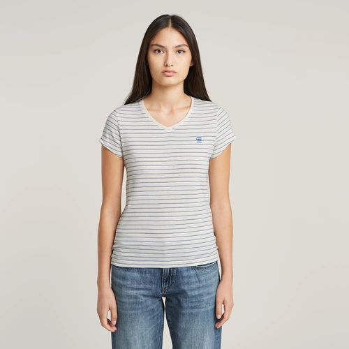 T-Shirt Stripe Eyben Slim V-Neck 2.0 - Multi Couleur - Femmes