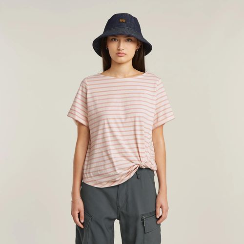 T-Shirt Striped Knot - Multi Couleur - Femmes