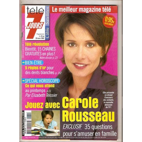 T7j Carole Rousseau 4p/ Marcel Desailly 1p/ Jean Francois Stevenin 1.5p/ Conan Doyle 1.5p/ Isabelle Mergault 1.5p/ Steven Spielberg 1.5p/  2182 