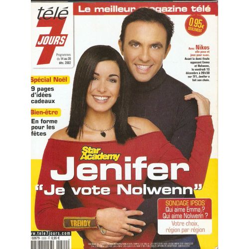 T7j Emma Daumas Nolwenn Leroy 1p/ Liv Tyler 1/2p/ Elisa Tovati 1p/ Drucker 2p/ Jenifer Bartoli 4p/ Daniel Gelin 1/2p/ Shania Twain 1p/ Jane Birkin 1.5p/ Renaud 1.5p/ Elodie Bouchez 1.5p/ Foucault 1.5p/ 2220