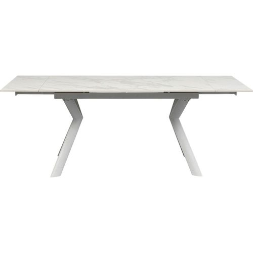 Table  Manger 4/8 Personnes Extensible En Grs Blanc L140/200