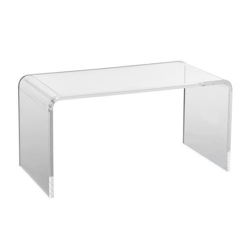 Table Acrylique - Vevor - 813 X 401 X 414 Mm,Table D'appoint En Forme De C Charge Maximale 50 Kg, Pour Caf, Boisson, Nourriture