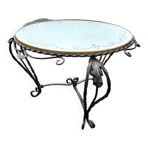 Table Basse Ancienne Fer Forg Art Dco Multicolore