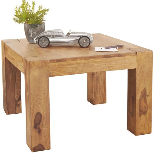 Table Basse Bois Massif 60x40x60cm Table D'appoint Table De Salon Design