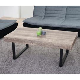 salon table Chêne-Optik métal-pieds FSC 40x110x60cm Table basse KOS t576 