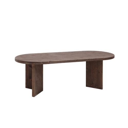 Table Basse En Bois De Sapin Marron 120x40cm