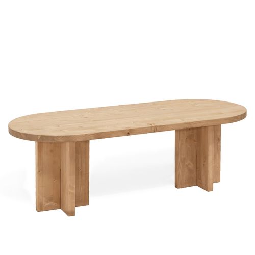 Table Basse En Bois De Sapin Marron 120x40cm