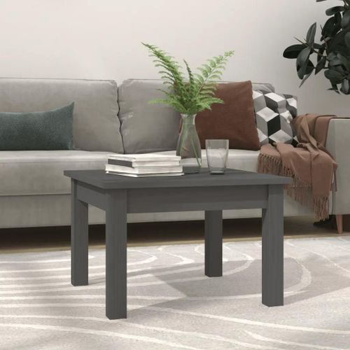 Table Basse En Bois Massif De Pin | 45x45x30 Cm, Design Elegant Et Minimaliste, Cadre Stable Et Robuste, Gain De Place