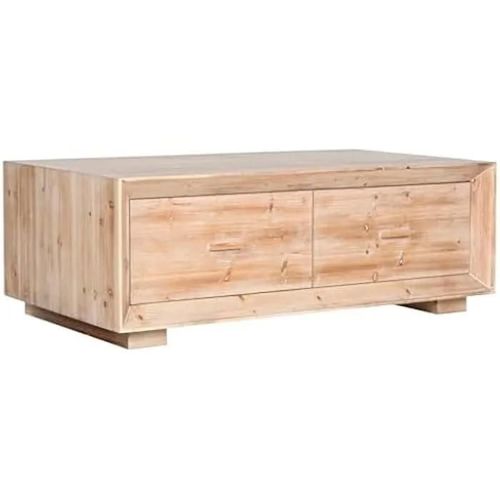 Table Basse - Home Esprit - Rectangulaire - Bois De Sapin - Multicolore - 130 X 70 Cm