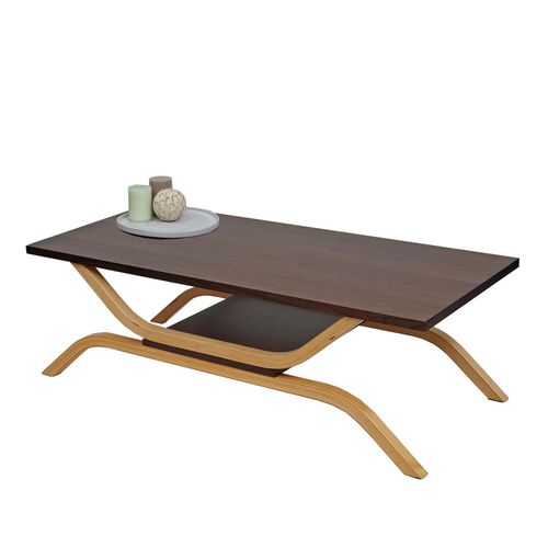 Table Basse Hwc-H38, Table De Salon, Table D'appoint, Table Basse, 35x110x48cm   Aspect Chne