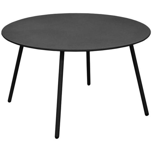 Table Basse Jardin Ronde En Acier Rio 70 Cm