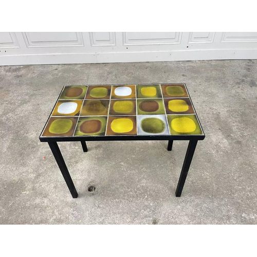 Table Basse Plantes Par Roger Capron 60aposs Multicolore