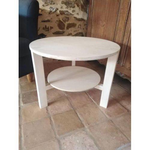 Table Basse Ronde Beige