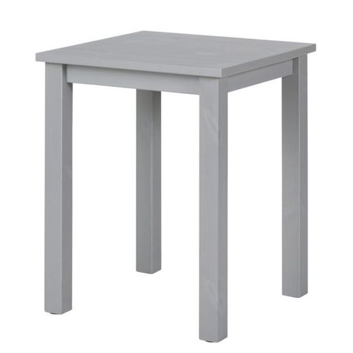 Table D'appoint Carre 45x55 Cm En Pin Massif Gris