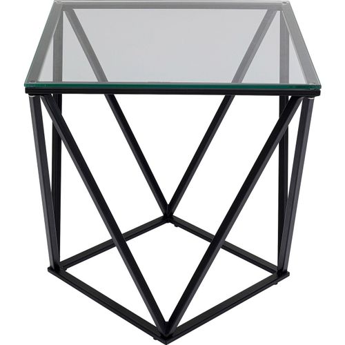 Table D'appoint Cristallo 50x50cm Noire Kare Design