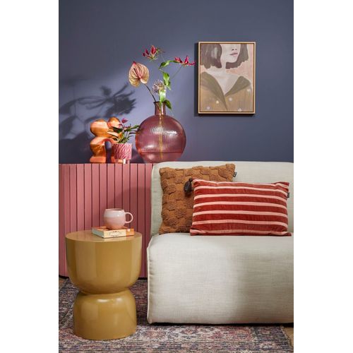 Table D'appoint En Ciment Jaune H45