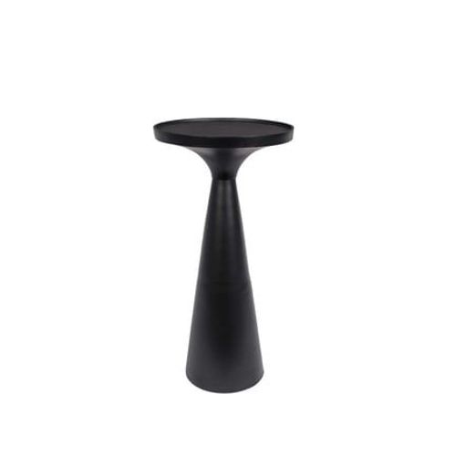 Table D'appoint Ronde 28 Cm En Aluminium Noir - Floss
