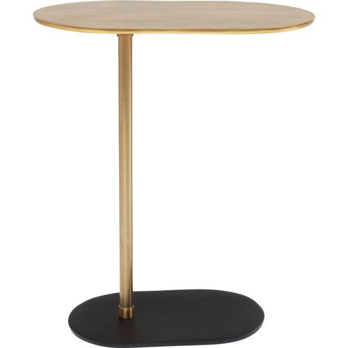 Table D'appoint Slide Noire Et Dore Kare Design