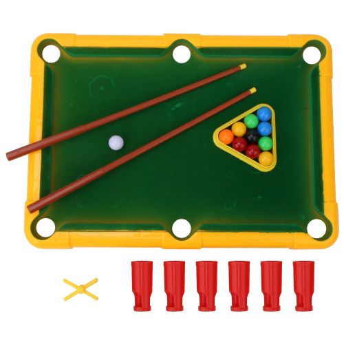 Table De Billard De Simulation Pour Enfants, Jeu De Puzzle Interactif Double Pour Enfants De 3 Ans Et Plus, Jaune