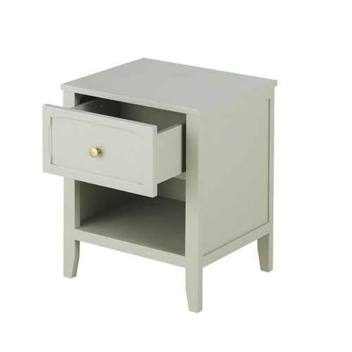 Table De Chevet 1 Tiroir 1 Niche Vert Clair
