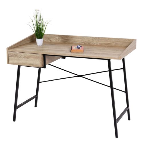 Table De Chevet Hwc-J97, Table De Maquillage, Tiroir Structure 3d 98x114x60cm Fsc-Certifi   Aspect Chne
