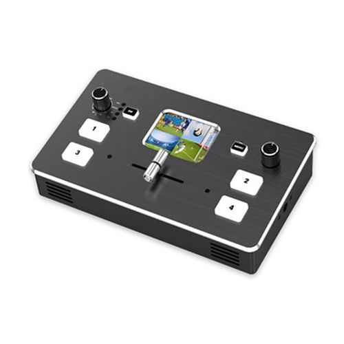 Table De Mixage Multicamra 4 Canaux Avec cran TFT 2.0 Pouces Pour Diffusion En Direct YONIS