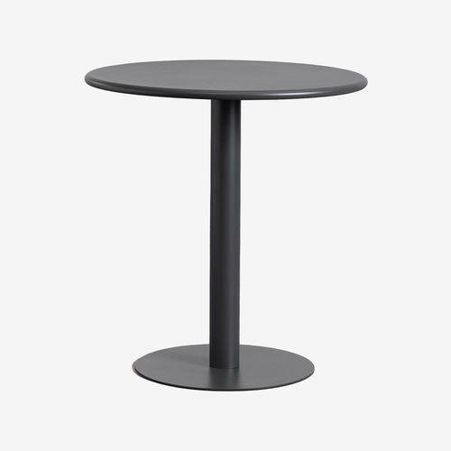 Table De Salle  Manger Ronde En Mtal (70 Cm) Mizzi Gris Graphite