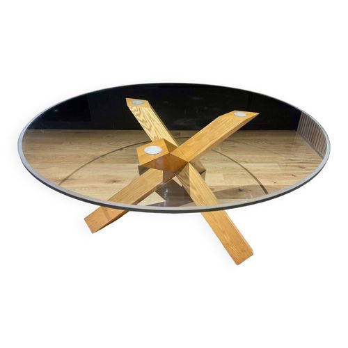 Table La Rotonda Par Mario Bellini Pour Cassina Bois