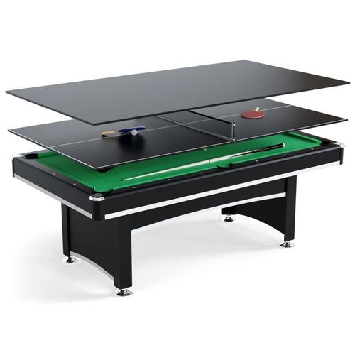 Table Multi Jeux 3 En 1 Apollon Billard, Ping-Pong, Plateau D?Natoire - Avec Accessoires