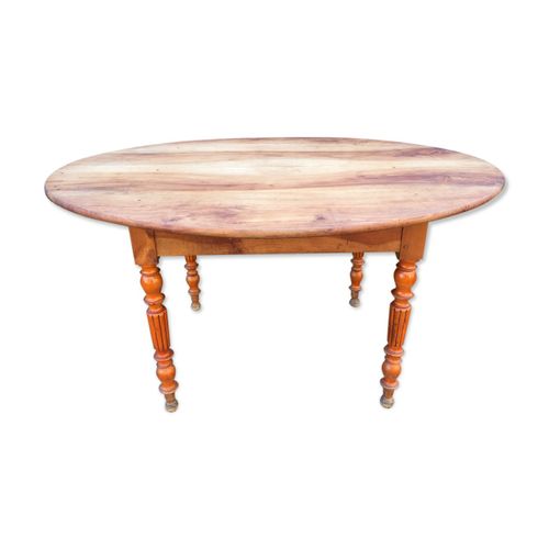 Table Ovale Ancienne En Cerisier  Pitement Parapluie Bois