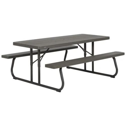 Table Pique-Nique Pliante - Lifetime 183 X 76 Cm - Rsistante Aux Intempries Et Facile  Nettoyer