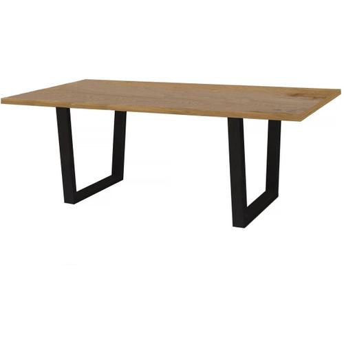 Table Repas Hollywood - 200 X 100 X 76 Cm - Chne / Noir