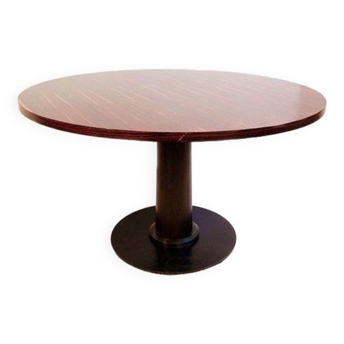 Table Ronde En Bne De Macassar  128cm Bois