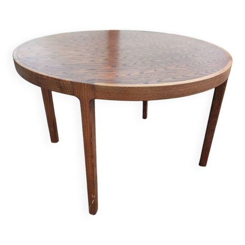 Table Ronde Extensible Scandinave Milieu 1970 Bois 4 6 Personnes Bois