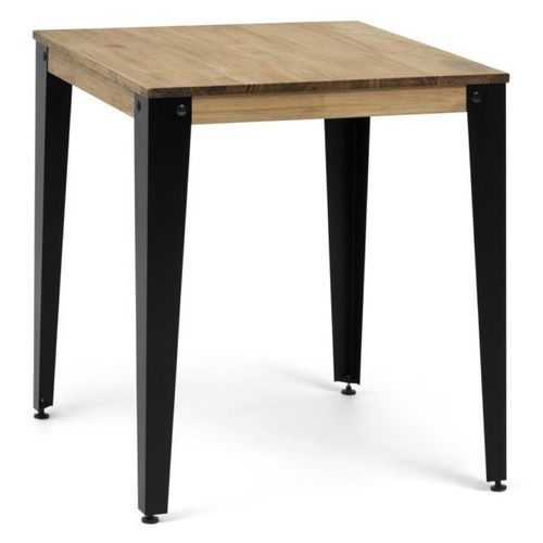 Table Salle A Manger Lunds 80x80 Noir