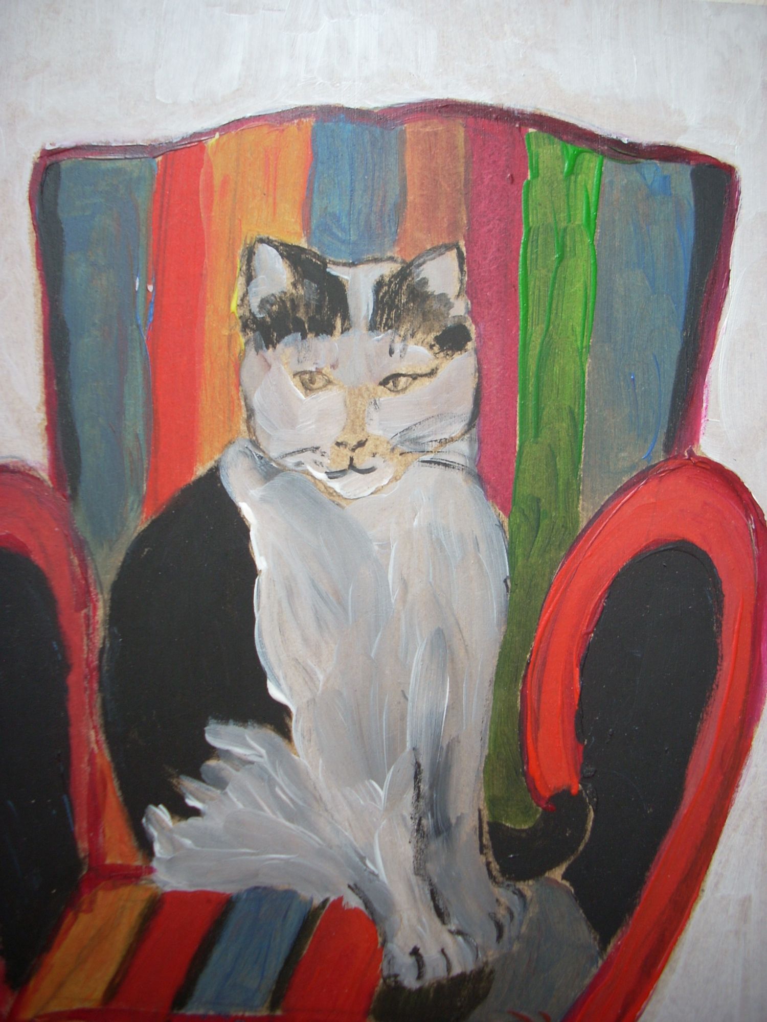 Tableau Acrylique Chat Acrylique Painting Cot Drouot Rakuten