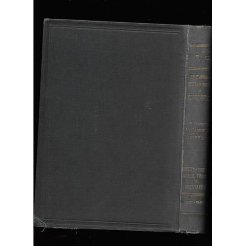Tables Annuelles Internationales De Constantes Et Donnes Numriques Volume Xi /1ere Partie Chapitres 1  25   de H.Sack, Peter Josef William Debye  Format Cartonn 
