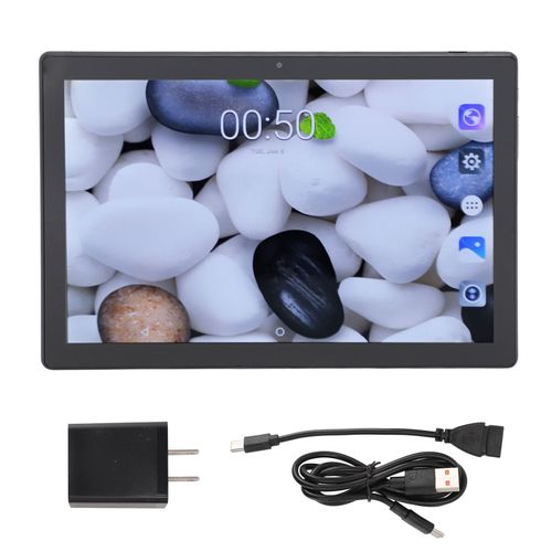 Tablette 10,1 pouces Octa Core CPU 2630x1640 6 Go 128 Go 8000 mAh WiFi Bluetooth Tablette avec double caméra pour Android 13 100-240 V Noir Prise américaine