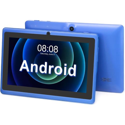 Tablette 7 Pouces Android,Double Camras,WiFi,Bluetooth,Bleu